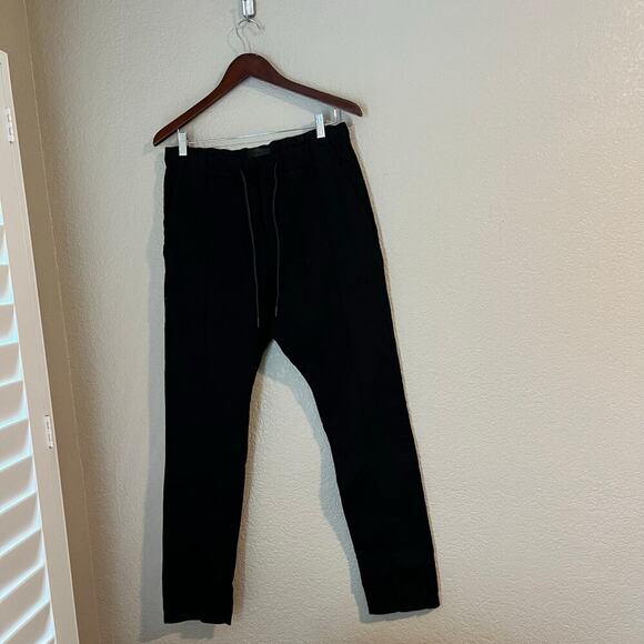 J Brand Men’s Waist Jogger Pants Drawstring Waist Pockets Large Black - Picture 4 of 9